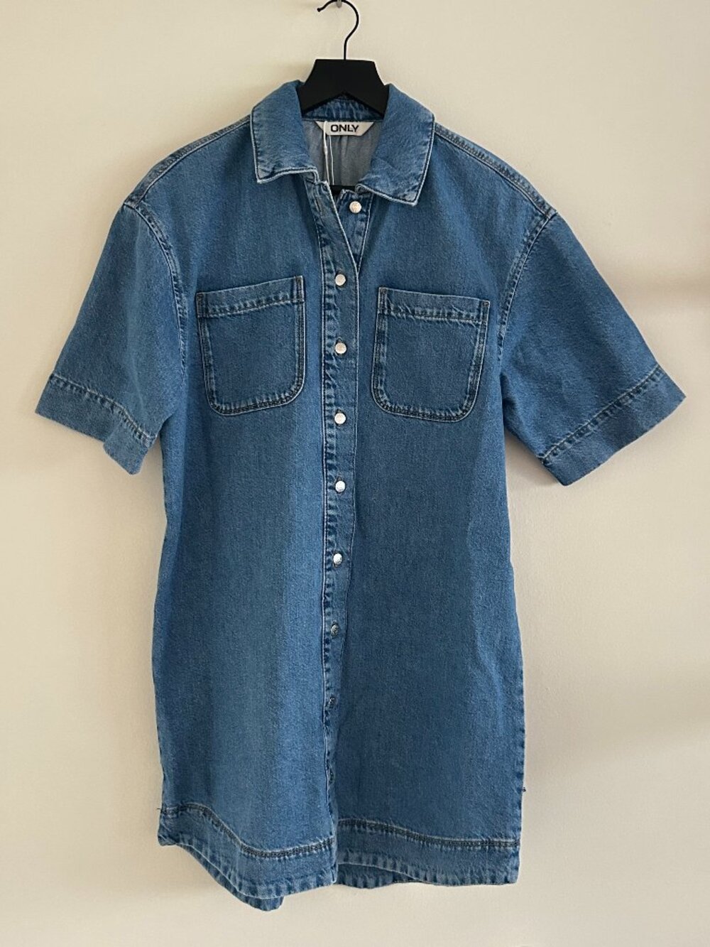 ONLY Short Sleeve Denim Shirt Dress (NWT) Size S